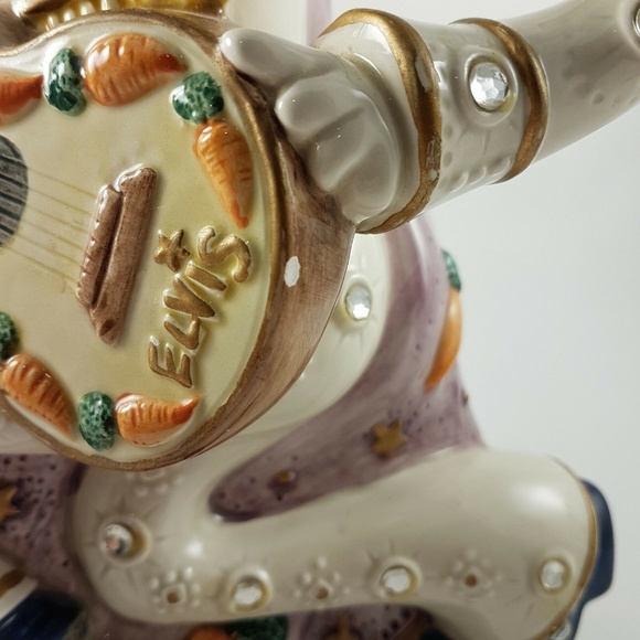 Elvis Presley Fitz & Floyd Sock Hoppers Porcelain - Picture 3 of 8